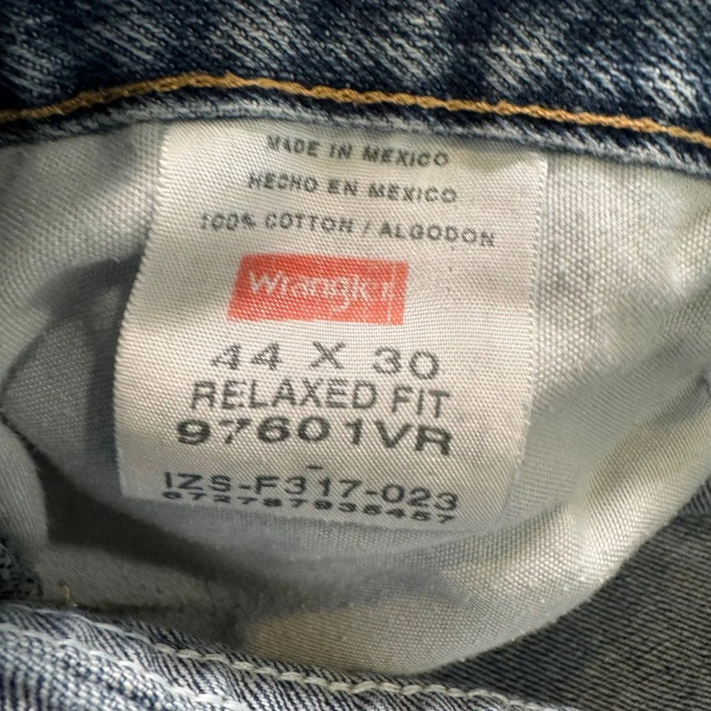 Wrangler Mens Western Workwear Cowboy Rodeo Ranch Jeans‎ 44x30 Relaxed Fit Denim